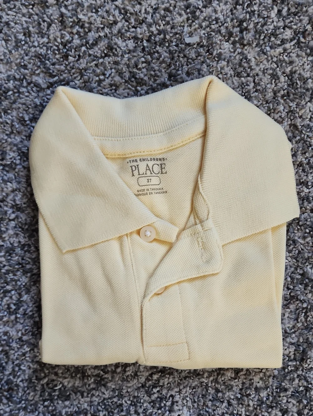 The Children's Place Butter Yellow Polo Shirt 3T